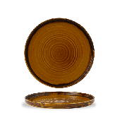 Dudson Harvest Brown Walled Plate 10.25 Inch