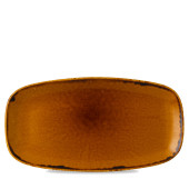 Dudson Harvest Brown Oblong Plate 35.5x18.9cm