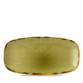Dudson Harvest Green Oblong Plate 29.8x15.3cm