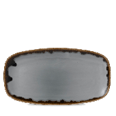 Dudson Harvest Grey Chefs Oblong Plate 13.87 Inch