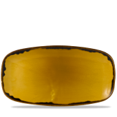 Dudson Harvest Mustard Chefs Plate 13.875x7.375 Inch (Pack of 6)