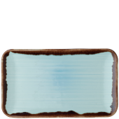 Dudson Harvest Turquoise Organic Rectangular Plate 27cm/10.25"(Pack of 12)