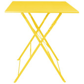 Bolero Perth Mellow Yellow Pavement Style Square Table 600mm