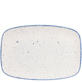 Churchill Stonecast Hints Indigo Blue Chefs Oblong Platter 24.5 x 35.5cm/9.63 x 13.94" (Pack of 6)"