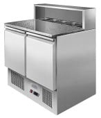 Graupel Saladette Fridge 2 Door Marble Top With GN 300 Litre
