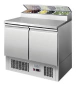 Graupel Counter Fridge 2 Door 300 Litre Saladette Top