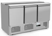 Graupel Saladette Fridge 3 Door with GN Pans 380 Litre