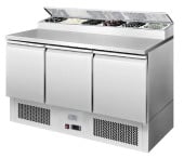 Graupel Counter Fridge 3 Door 380 Litre Saladette Top