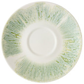 Churchill Inked Lyra Green Cafe Cappuccino Saucer 16cm/6.25" (Pack of 12)