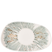 Churchill Inked Lyra Pink Opal Organic Oblong Platter 22 x 13cm (Pack of 6)