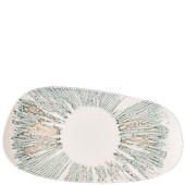 Churchill Inked Lyra Pink Opal Organic Oblong Platter 35 x 18.5cm (Pack of 6)