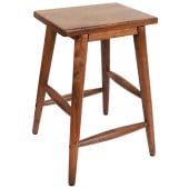 Bolero Halsbury Mango Wood Stools (Pack of 2)