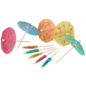 Paper Parasols Cocktail Umbrellas Assorted Colours 100mm (4 Inch) Pack of 100