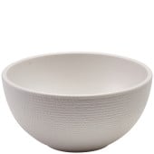 GenWare Melamine White Jute Buffet Bowl 15.5 x 7.5cm