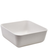 GenWare Melamine White Jute Square Buffet Bowl 25cm/9.8"