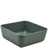 GenWare Melamine Green Jute Square Buffet Bowl 25cm/9.8"