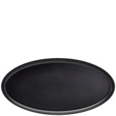 GenWare Melamine Black Jute Oval Dish 55 x 27.5 x 3.5cm