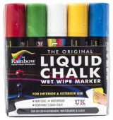 Liquid Chalk Markers - Jumbo 15mm Coloured (Pack of 5)