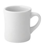 Titan White Concave Diner Mug 28cl/10oz (Pack of 6)