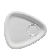 Titan White Triangular Rimmed Gourmet Plate 28cm/11" (Pack of 6)