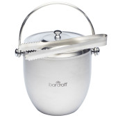 BarCraft Stainless Steel Ice Bucket with Lid & Tongs