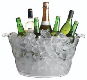 BarCraft Clear Acrylic Drinks Pail And Cooler Large 