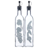 KitchenCraft Italian Glass Oil & Vinegar Dispenser 500ml/ 17.5oz