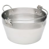 KitchenCraft Stainless Steel 9 Litres Maslin Pan with Handle
