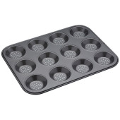 MasterClass Non-Stick Shallow Baking Pan 12 Hole 32 x 24cm/12.5" x 9.4"