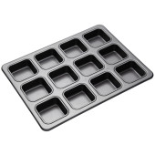 MasterClass Non-Stick 12 Hole Square Brownie Pan 34 x 26cm/13.3" x 10.2"