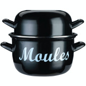 KitchenCraft Enamelled Steel Large Mussel Pot 24cm/9.4"