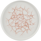 Churchill Studio Prints Kintsugi Coral Walled Plate 26cm/10.25" (Pack of 6)
