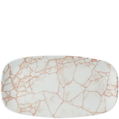 Churchill Studio Prints Kintsugi Coral Chefs Oblong Plate 15.3 x 29.8cm/6 x 11.75" (Pack of 12)