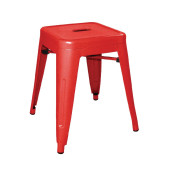 
Bolero Bistro Steel Low Stool Red (Pack of 4)
