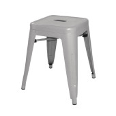 Bolero Bistro Steel Low Stool Galvanised (Pack of 4)