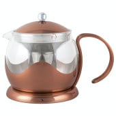 La Cafetière Izmir Copper Glass Infuser Teapot 1 Litre/35oz