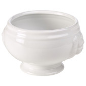 Lion-Head Soup Bowl White 11cm 14oz x6
