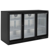 Blizzard Back Bar Bottle Cooler Beer Fridge Triple Door Sliding 280 Litre