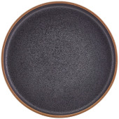 GenWare Kava Black Stoneware Presentation Plate 20cm/8" (Pack of 6)