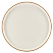 GenWare Kava White Stoneware Presentation Plate 18cm (Pack of 6)