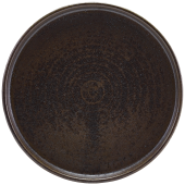 Terra Porcelain Cinder Black Low Presentation Plate 18cm/7" (Pack of 6)