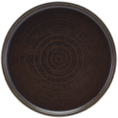 Terra Porcelain Cinder Black Low Presentation Plate 21cm/8.3" (Pack of 6)