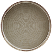 Terra Porcelain Smoke Grey Low Presentation Plate 18cm/7" (Pack of 6)