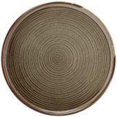 Terra Porcelain Smoke Grey Low Presentation Plate 25cm/9.9" (Pack of 6)