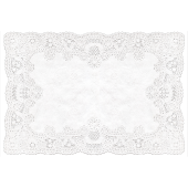 Swantex Rectangle White Doily 25.4x36.9mm/10x14.5" (Pack of 250)