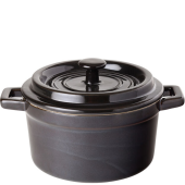 Midnight Stoneware Round Casserole 14cm/ 5.5" 790ml/27.5oz (Pack of 6)