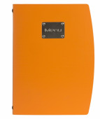 Rio A4 Menu Holder Orange 4 Pages
