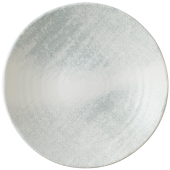 Dudson Makers Jute Grey Organic Coupe Bowl 24.3cm/9.6" - Overhead