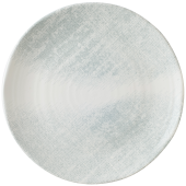 Dudson Makers Jute Grey Organic Coupe Plate 27cm/10.6" - Overhead