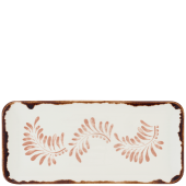 Dudson Harvest Mediterranean Terracotta Rectangular Plate 34.6 x 15.6cm/13.75 x 6.14" (Pack of 6)